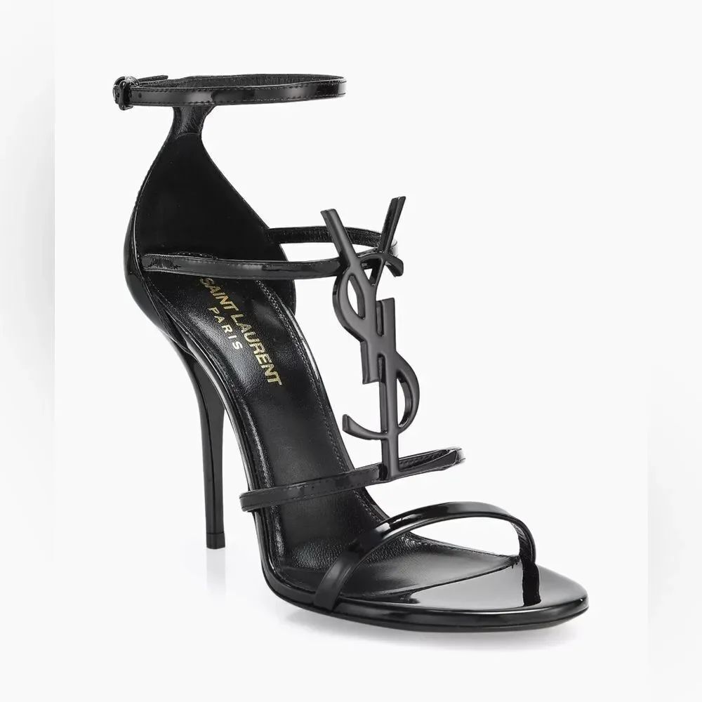 Saint Laurent Cassandra Leather Sandals size 42